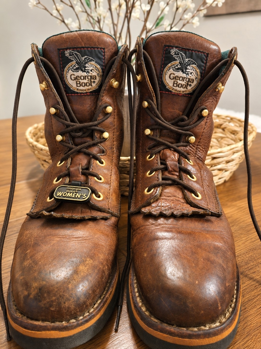 Georgia Boot G3114 Women's Leather Lacer Boots 7.5